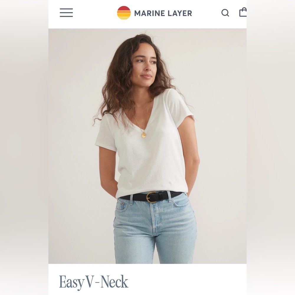 Marine Layer Easy V-Neck Medium
